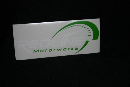 Redline Motorworks Green Sticker