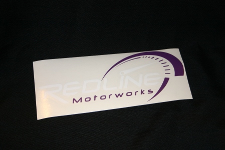 Redline Motorworks Purple Sticker